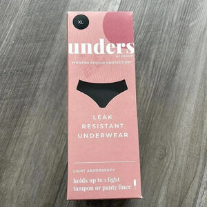 NWT Unders by Proof Period Proof Black The Brief Underwear sz XL